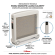 Radiador Panel de Mica Eléctrico Liliana Calority CCM700 (CM700) 1000/2000W Blanco
